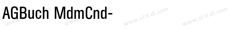 AGBuch MdmCnd字体转换